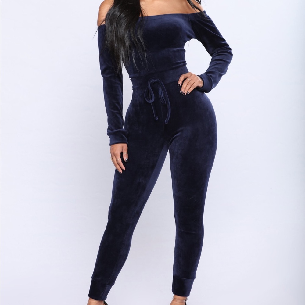 FN Need a Hug Velour Jumpsuit